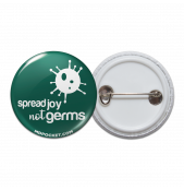Spread Joy not Germs Pinback Button